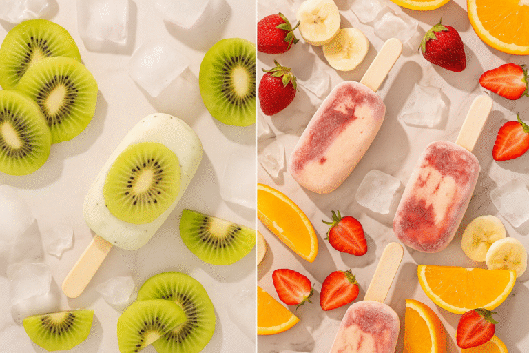Helados de kiwi, frutilla, banana y naranja de Munchi’s presentados como nuevos sabores de temporada en Argentina