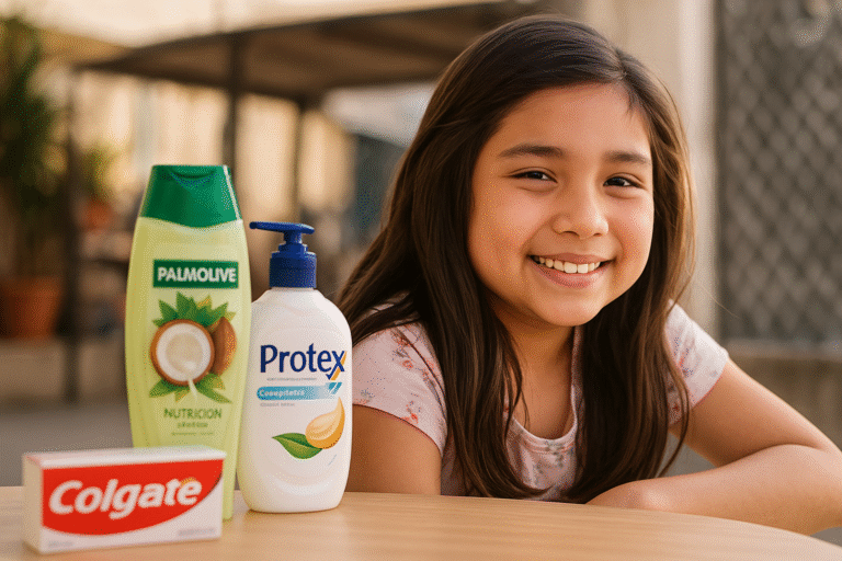 Niña sonriente en un entorno luminoso, símbolo de la campaña solidaria Regalando Sonrisas
