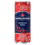 Latas de Sanpellegrino Limonata Aranciata Rossa y Pompelmo de la línea Italian Sparkling Drinks