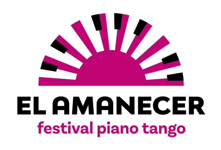 Logo oficial del Festival de Piano Tango “El Amanecer”, organizado por Mil Campanas