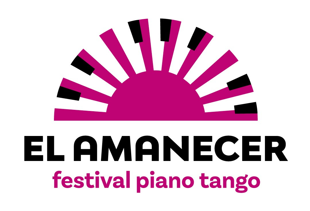 Logo oficial del Festival de Piano Tango “El Amanecer”, organizado por Mil Campanas