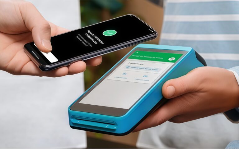 Persona realizando un pago con código QR desde un smartphone en un comercio, representando la integración de pagos digitales de Wallbit en países de Latinoamérica