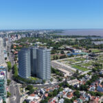 Vista aérea del proyecto UDAONDO Buenos Aires, un desarrollo inmobiliario de gran escala frente al Río de la Plata que abrió su showroom inmersivo y comenzó la venta de sus unidades