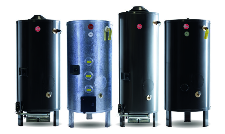 Equipos de agua caliente de la Línea Profesional de Rheem diseñados para aplicaciones comerciales e industriales de alta demanda