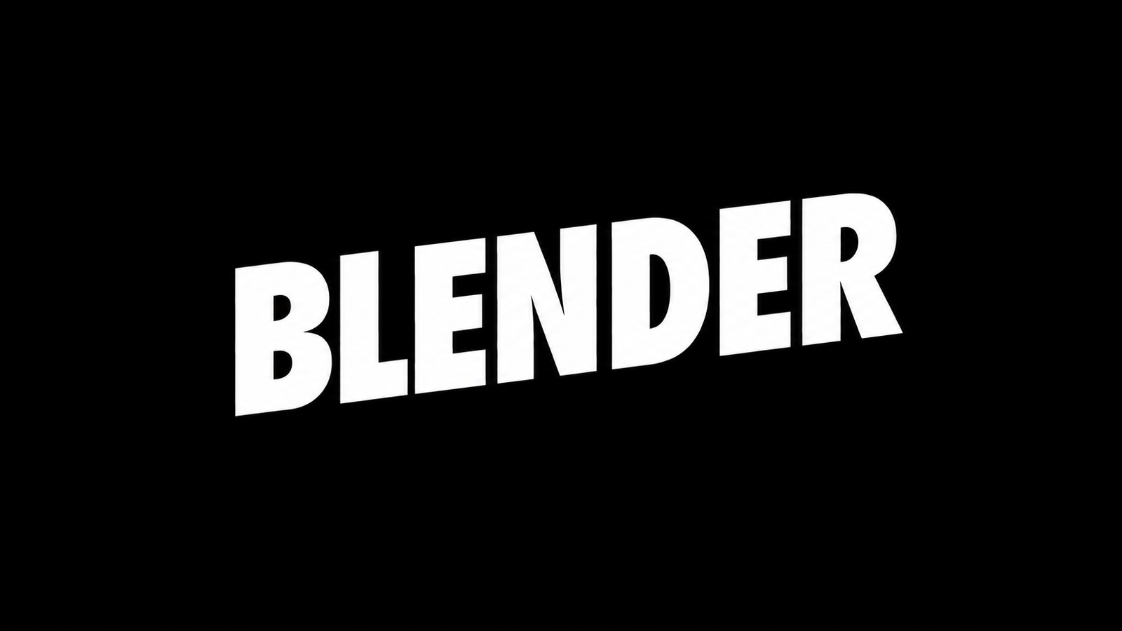 Logo de Blender sobre fondo negro