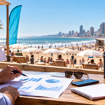 Marcas y equipos planifican la temporada de verano 2027 frente a una playa de la Costa Argentina